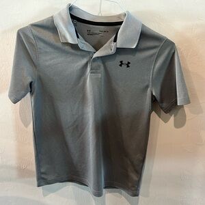 Under Armour Black Athletic Polo boy’s size Large